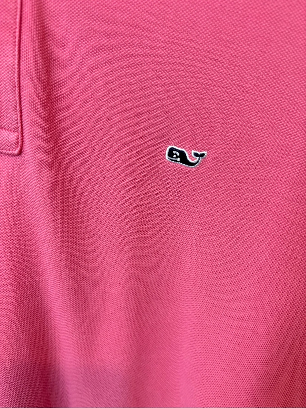 Vineyard Vines Men's Classic Fit Pink 100% Cotton Polo Shirt, XL - Picture 2 of 5